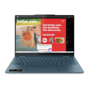 Lenovo Yoga 7 2-in-1 14AKP10 AMD | Tidal Teal | 14 " | OLED | Touchscreen | WUXGA | 1920 x 1200 pixels | Glossy | AMD Ryzen AI 7 | 350 | 16 GB | Soldered LPDDR5 | Solid-state drive capacity 512 GB | AMD Radeon 860M Graphics | Windows 11 Home | 802.11be | Bluetooth version 5.4 | Keyboard language Nordic | Keyboard backlit | Warranty 24 month(s) | Battery warranty 12 month(s)