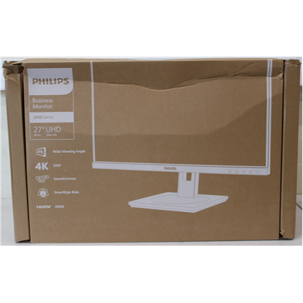 SALE OUT. PHILIPS Business Monitor 27B1N3800/00 IPS 27" 3840x2160/16:9/4ms/ HDMI DisplayPort USB Audio Out | Philips | 27B1N3800/00 | 27 " | IPS | 16:9 | 60 Hz | 4 ms | 3840 x 2160 pixels | 350 cd/m² | HDMI ports quantity 2 | Warranty 24 month(s) | DAMAGED PACKAGING - Image 3