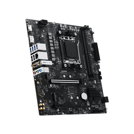 MSI PRO A620AM-G EVO WIFI | Processor family AMD | Processor socket AM5 | DDR5 | Number of SATA connectors 4 | Supported hard disk drive interfaces SATA, M.2 - Image 3