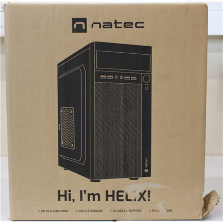 SALE OUT. | Natec | PC Case | Helix Matx | Black | Mini Tower | DAMAGED PACKAGING, DENTED ITEM BODY - Image 2
