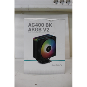 SALE OUT. Deepcool AG400 BK ARGB V2 CPU Cooler, Black | SALE OUT. Deepcool CPU Cooler | AG400 BK ARGB | DAMAGED PACKAGING | Intel, AMD
