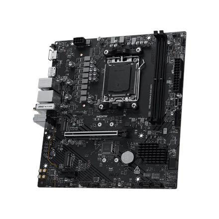 MSI PRO A620AM-G EVO WIFI | Processor family AMD | Processor socket AM5 | DDR5 | Number of SATA connectors 4 | Supported hard disk drive interfaces SATA, M.2 - Image 4