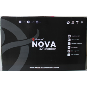 SALE OUT. Arozzi Nova 32" IPS, 180Hz, Computer Monitor - Black | SALE OUT. Arozzi | Nova | 32 " | IPS | QHD | 16:9 | 180 Hz | 1 ms | 2560 x 1440 pixels | 300 cd/m² | HDMI ports quantity 2 | Black | Warranty 24 month(s) | DEMO