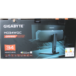 SALE OUT. GIGABYTE MONITOR 34" MO34WQC EK | SALE OUT. SALE OUT. MO34WQC EK1 | 34 " | OLED | WQHD | 175 Hz | 0.03 ms | 3440 x 1440 pixels | 250 cd/m² | HDMI ports quantity 2 | Warranty 36 month(s) | DAMAGED PACKAGING, DEMO