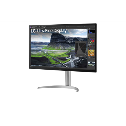 LG | 32UQ850V-W | 32 " | IPS | UHD | 16:9 | 60 Hz | 5 ms | 3840 x 2160 pixels | 400 cd/m² | HDMI ports quantity 2 | Silver - Image 3