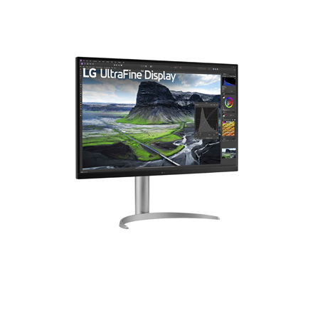 LG | 32UQ850V-W | 32 " | IPS | UHD | 16:9 | 60 Hz | 5 ms | 3840 x 2160 pixels | 400 cd/m² | HDMI ports quantity 2 | Silver - Image 4