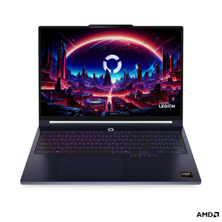 Lenovo Legion 7 16AGP11 AMD | Nebula | 16 " | OLED | WQXGA | 2560 x 1600 pixels | Glossy | AMD Ryzen AI 7 | 450 | 32 GB | Soldered LPDDR5X | Solid-state drive capacity 1000 GB | NVIDIA GeForce RTX 5060 | GDDR7 | 8 GB | Windows 11 Home | 802.11be | Bluetooth version 5.4 | Keyboard language English | Keyboard backlit | Warranty 24 month(s) | Battery warranty 12 month(s) - Image 2