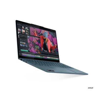 Lenovo Yoga Slim 7 14AKP10 AMD | Tidal Teal | 14 " | OLED | WUXGA | 1920 x 1200 pixels | Glossy | AMD Ryzen AI 7 | 350 | 16 GB | Soldered LPDDR5 | Solid-state drive capacity 512 GB | AMD Radeon 860M Graphics | Windows 11 Home | 802.11be | Bluetooth version 5.4 | Keyboard language English | Keyboard backlit | Warranty 24 month(s) | Battery warranty 12 month(s) - Image 4