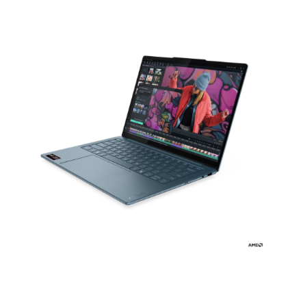 Lenovo Yoga Slim 7 14AKP10 AMD | Tidal Teal | 14 " | OLED | WUXGA | 1920 x 1200 pixels | Glossy | AMD Ryzen AI 7 | 350 | 16 GB | Soldered LPDDR5X | Solid-state drive capacity 512 GB | AMD Radeon 860M Graphics | Windows 11 Home | 802.11be | Bluetooth version 5.4 | Keyboard language English | Keyboard backlit | Warranty 24 month(s) | Battery warranty 12 month(s) - Image 3
