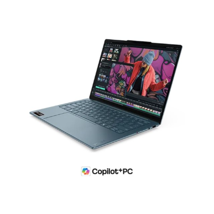 Lenovo Yoga Slim 7 14AKP10 AMD | Tidal Teal | 14 " | OLED | WUXGA | 1920 x 1200 pixels | Glossy | AMD Ryzen AI 7 | 350 | 16 GB | Soldered LPDDR5X | Solid-state drive capacity 512 GB | AMD Radeon 860M Graphics | Windows 11 Home | 802.11be | Bluetooth version 5.4 | Keyboard language English | Keyboard backlit | Warranty 24 month(s) | Battery warranty 12 month(s) - Image 5