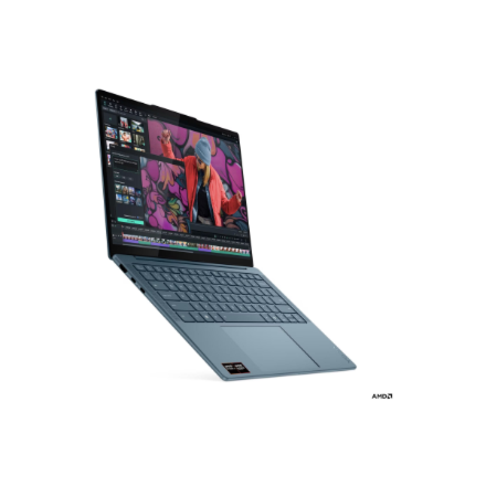 Lenovo Yoga Slim 7 14AKP10 AMD | Tidal Teal | 14 " | OLED | WUXGA | 1920 x 1200 pixels | Glossy | AMD Ryzen AI 7 | 350 | 16 GB | Soldered LPDDR5X | Solid-state drive capacity 512 GB | AMD Radeon 860M Graphics | Windows 11 Home | 802.11be | Bluetooth version 5.4 | Keyboard language English | Keyboard backlit | Warranty 24 month(s) | Battery warranty 12 month(s) - Image 6