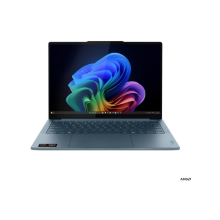 Lenovo Yoga Slim 7 14AKP10 AMD | Tidal Teal | 14 " | OLED | WUXGA | 1920 x 1200 pixels | Glossy | AMD Ryzen AI 5 | 330 | 16 GB | Soldered LPDDR5X | Solid-state drive capacity 512 GB | AMD Radeon 820M Graphics | Windows 11 Home | 802.11be | Bluetooth version 5.4 | Keyboard language English | Keyboard backlit | Warranty 24 month(s) | Battery warranty 12 month(s) - Image 3