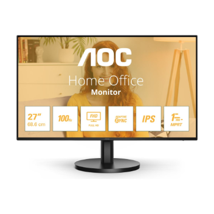 AOC | 27B3HA2 | 27 " | IPS | 16:9 | 100 Hz | 1 ms | 1920 x 1080 pixels | 250 cd/m² | HDMI ports quantity 1 | Black | Warranty 24 month(s) - Image 4