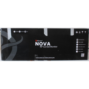 SALE OUT. Arozzi Nova 49" VA, 165Hz - Black | SALE OUT. Arozzi | Nova | 49 " | VA | 32:9 | 165 Hz | 4 ms | 5120 x 1440 pixels | 350 cd/m² | HDMI ports quantity 2 | Black | Warranty 24 month(s) | DAMAGED PACKAGING, SCRATCHED BODY