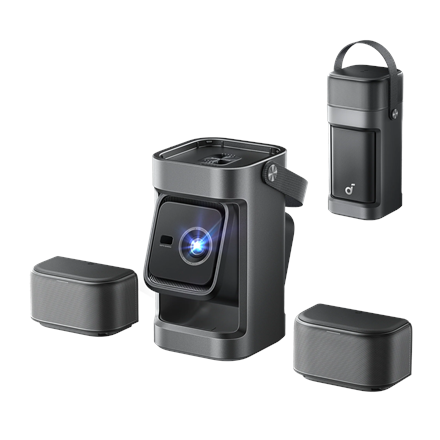 Anker Nebula Nebula P1 Portable Projector with Detachable Speakers | Full HD (1920x1080) | 650 ANSI lumens | Grey - Image 3