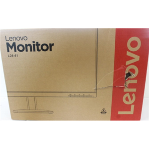 SALE OUT. Lenovo L24-41 23.8 IPS 1920x1080/16:9/250 nits/HDMI/Raven Black/3Y Warranty | Lenovo L24-41 | 23.8 " | IPS | FHD | 16:9 | 100 Hz | 4/6 ms | 1920 x 1080 pixels | 250 cd/m² | HDMI ports quantity 1 | Raven Black | Warranty 36 month(s) | DAMAGED PACKAGING