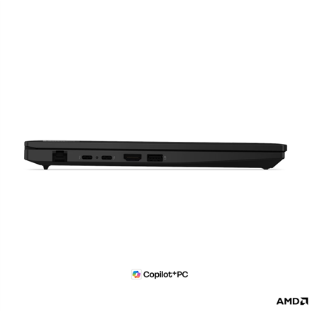 Lenovo ThinkPad L14 G7 AMD | Black | 14 " | IPS | WUXGA | 1920 x 1200 pixels | Anti-glare | AMD Ryzen AI 5 | 430 | 16 GB | SODIMM DDR5 | Solid-state drive capacity 512 GB | AMD Radeon 840M Graphics | Windows 11 Pro | 802.11be | Bluetooth version 5.4 | 4G upgradable | Keyboard language English | Keyboard backlit | Warranty 36 month(s) | Battery warranty 12 month(s) - Image 7