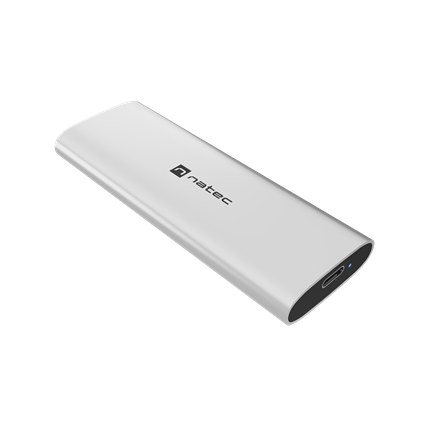 Natec | Rhino M.2 NVME Lite USB-C External, Gen 2 Steel Arctic Silver | Solid-state drive interface NVMe - Image 2