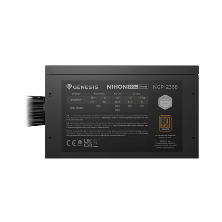 Genesis | PSU | Nihon 750NM | 750 W | Black - Image 5