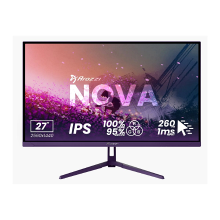 Arozzi | Nova | 27 " | IPS | QHD | 16:9 | 180 Hz | 1 ms | 2560 x 1440 pixels | 350 cd/m² | HDMI ports quantity 2 | Purple - Image 3