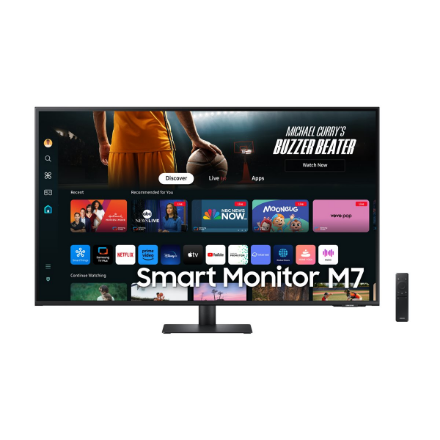 Samsung | LS43DM702UUXDU | 43 " | VA | 4K | 16:9 | 60 Hz | 4 ms | 3840 x 2160 pixels | 300 cd/m² | HDMI ports quantity 2 | Black - Image 4