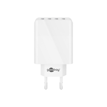 Goobay 44962 30 W USB-A Multiport Charger, White - Image 3