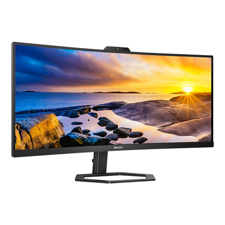 Philips | Monitor with Windows Hello Webcam | 34E1C5600HE/00 | 34 " | VA | 21:9 | 100 Hz | 4 ms | 3440 x 1440 pixels | 300 cd/m² | HDMI ports quantity 1 | Black | Warranty 36 month(s) - Image 6
