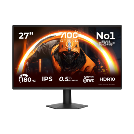 AOC | 27G50F | 27 " | IPS | FHD | 16:9 | 144 Hz | 0.5 ms | 1920 x 1080 pixels | 300 cd/m² | HDMI ports quantity 1 | Black - Image 2