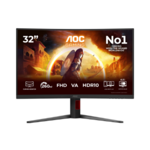 AOC | C32G4Z | 32 " | VA | FHD | 16:9 | 240 Hz | 0.3 ms | 1920 x 1080 pixels | 300 cd/m² | HDMI ports quantity 1 | Black