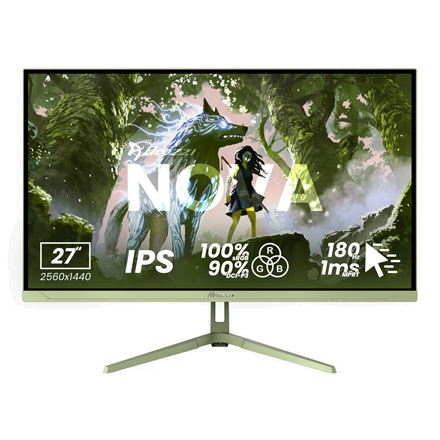 Arozzi | Nova | 27 " | IPS | QHD | 16:9 | 260 Hz | 1 ms | 2560 x 1440 pixels | 350 cd/m² | HDMI ports quantity 2 | Forest Green - Image 2
