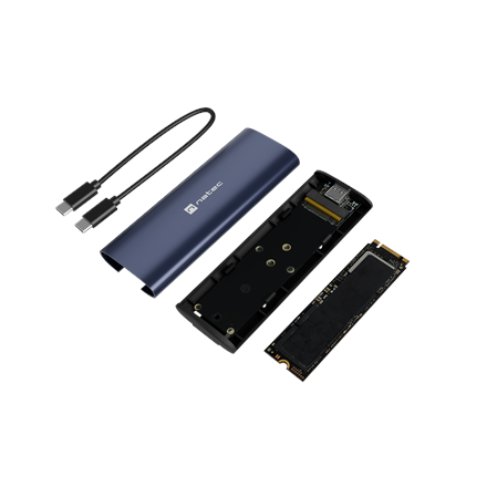 Natec | Rhino M.2 NVME Lite USB-C External, Gen 2 Steel Navy | Solid-state drive interface NVMe - Image 6