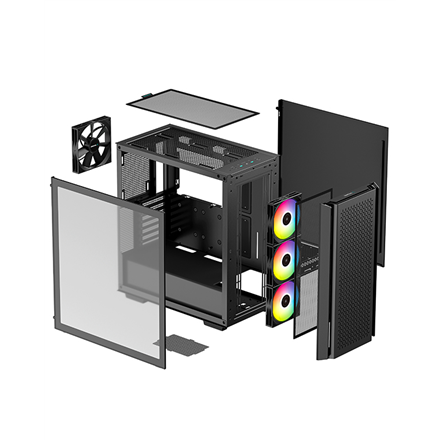 Deepcool | MID TOWER CASE | CG560 | Side window | Black | Mid-Tower | ATX PS2 - Image 6