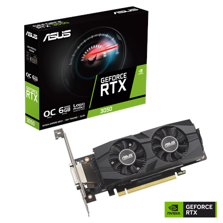 Asus GeForce RTX 3050 LP BRK OC Edition 6GB GDDR6 | NVIDIA | 6 GB | GeForce RTX 3050 | GDDR6 | DVI-D ports quantity 1 | HDMI ports quantity 1 | PCI Express 4.0 - Image 7