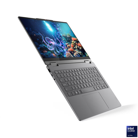 Lenovo- Yoga 7 2-in-1 14ILL10 Intel | Luna Grey | 14 " | OLED | Touchscreen | WUXGA | 1920 x 1200 pixels | Glossy | Intel Core Ultra 5 | 226V | 16 GB | Soldered LPDDR5X | Solid-state drive capacity 512 GB | Intel Arc Graphics 130V | Windows 11 Home | 802.11be | Bluetooth version 5.4 | Keyboard language English | Keyboard backlit | Warranty 24 month(s) | Battery warranty 12 month(s) - Image 6