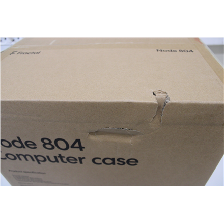 SALE OUT. Fractal Design Node 804 Black - Window | Fractal Design NODE 804 | Side window | 2 - USB 3.0Audio in/outPower button with LED (white)HDD activity LED (white) | Micro ATX | Black | DAMAGED PACKAGING - Image 3