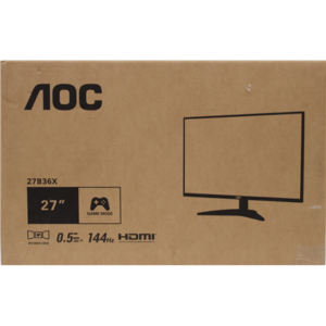 SALE OUT. AOC 27B36X 27" IPS 1920x1080/16:9/300cd/m2/4ms HDMI USB Headphone Out | SALE OUT. | AOC | 27B36X | 27 " | IPS | FHD | 16:9 | 144 Hz | 4 ms | 1920 x 1080 pixels | 300 cd/m² | HDMI ports quantity 1 | Black | Warranty 35 month(s) | DAMAGED PACKAGING