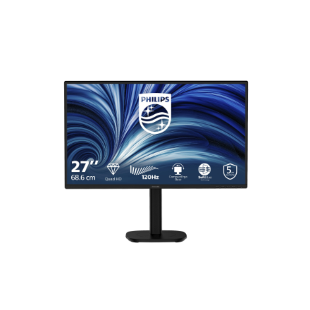 Philips | 27B2N3500/00 | 27 " | IPS | QHD | 16:9 | 120 Hz | 2560 x 1440 pixels | HDMI ports quantity 2 | Black - Image 4