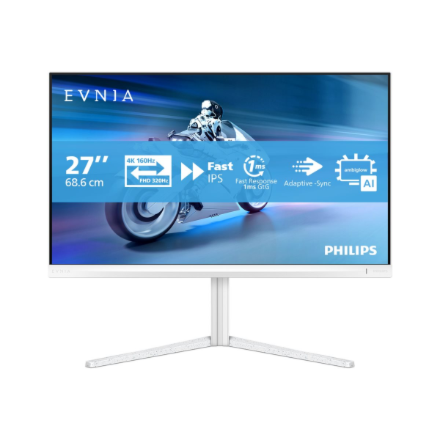 Philips | 27M2N5901A/00 | 27 " | Fast IPS | UHD | 16:9 | 160 Hz | 1 ms | 3840 x 2160 pixels | 350 cd/m² | HDMI ports quantity 2 | White - Image 2