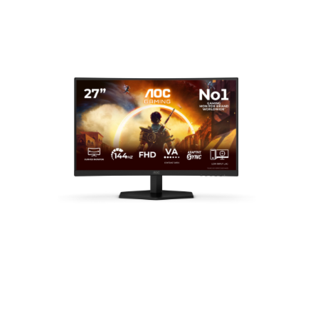 AOC | C27G42FE | 27 " | VA | FHD | 16:9 | 180 Hz | 0.5 ms | 1920 x 1080 pixels | 300 cd/m² | HDMI ports quantity 1 | Black - Image 4